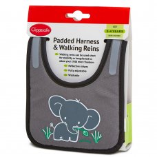 Padded Harness & Walking Reins- Grey (0-4 Years)